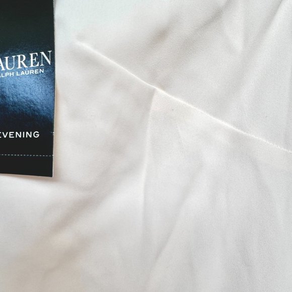 Lauren Ralph Lauren Deannie One Shoulder Draped Evening Dress - Picture 9 of 11